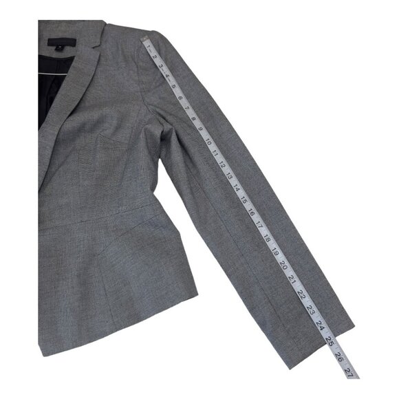 WORTHINGTON Women SZ 14 Gray One Button Front Career Suit Jacket Business Casua - Picture 8 of 13